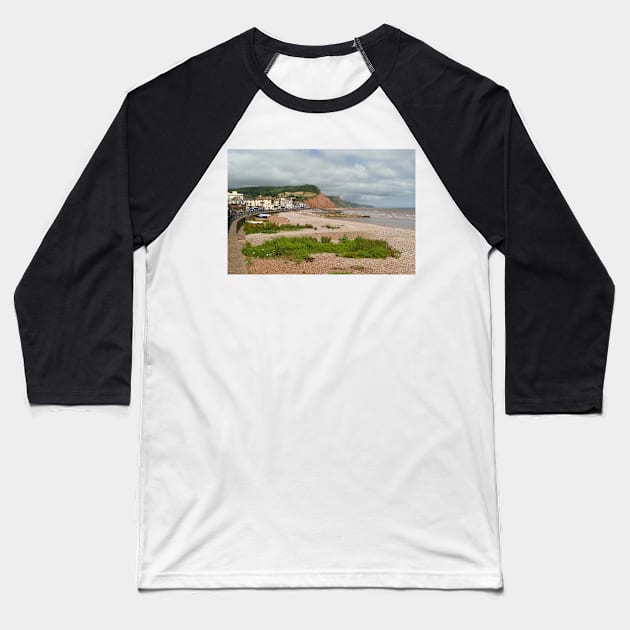 Sidmouth, Devon Baseball T-Shirt by Chris Petty